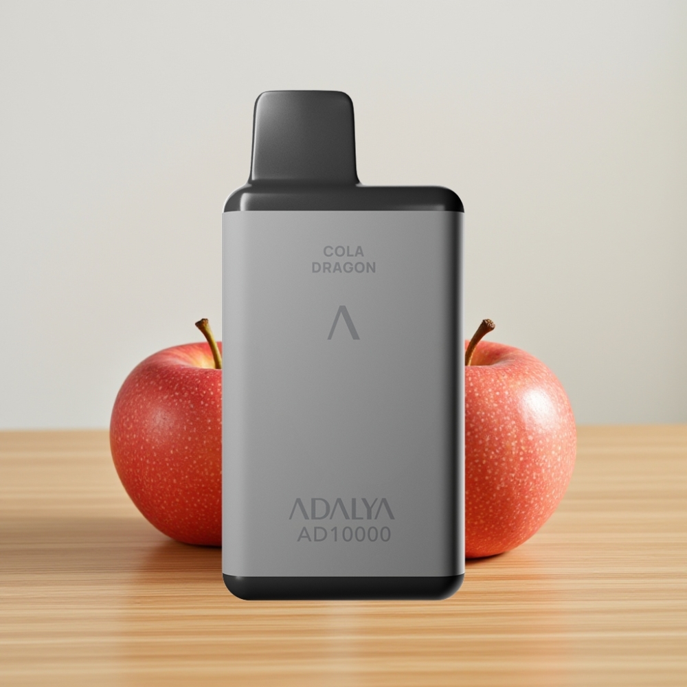 Adalya AD 10000 Pufova Dispozabil Vape Dve Jabuke Siva Boja USB-C Punjenje