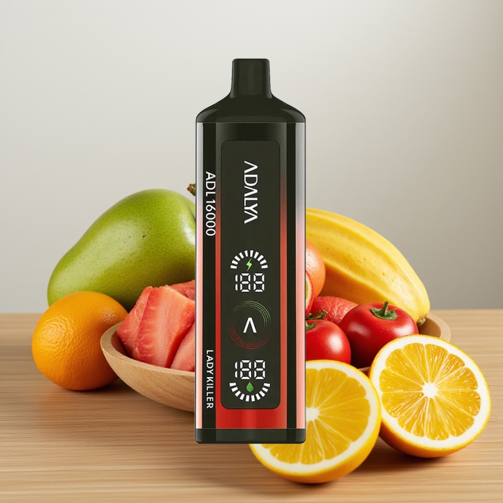 Adalya ADL 16000 PRO Puffs Disposable Vape Lady Killer - Čelična Cev, 25ml, 2% Nikotina