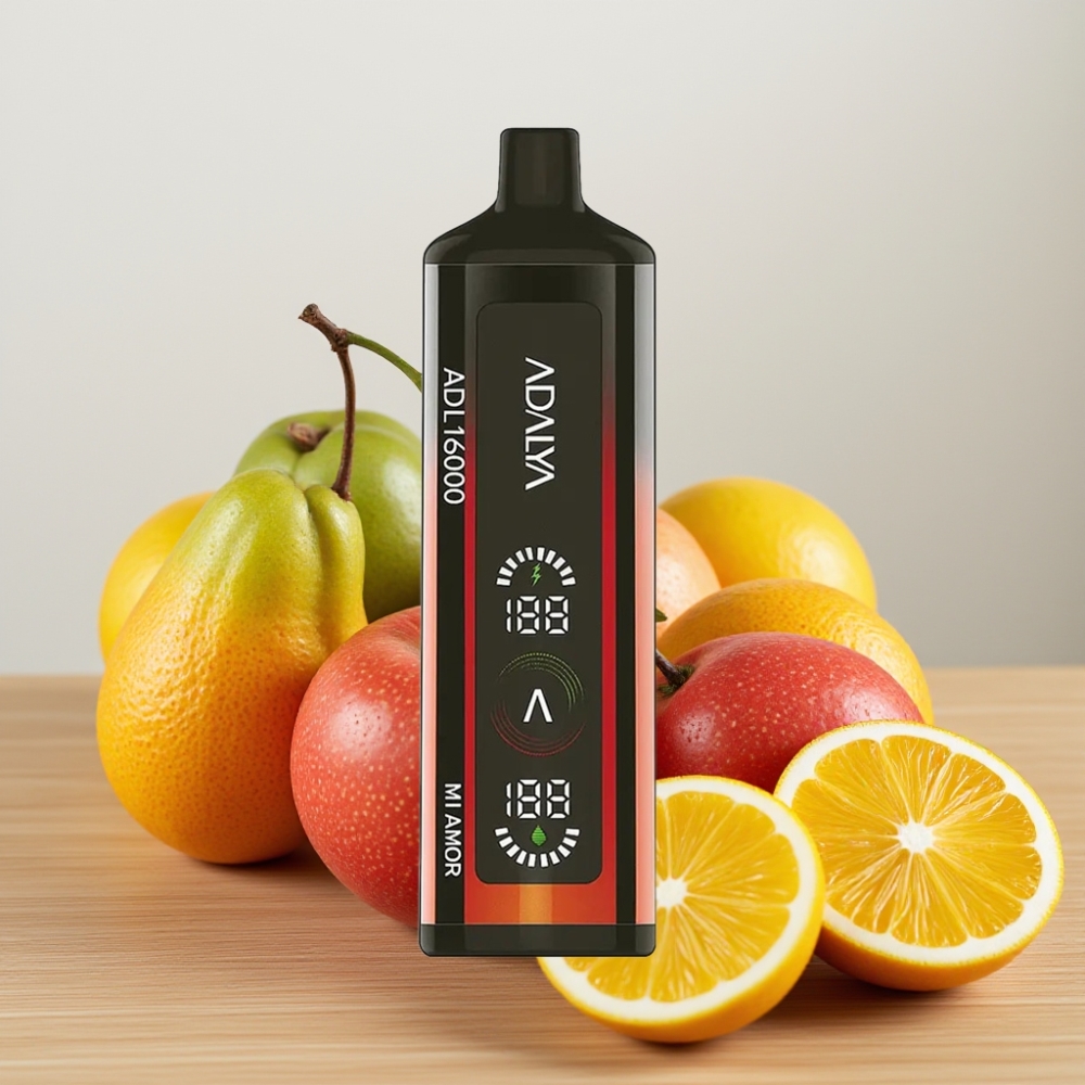 Adalya ADL 16000 PRO Pufovi Disposable Vape Čelična Cev USB-C Mi Amor