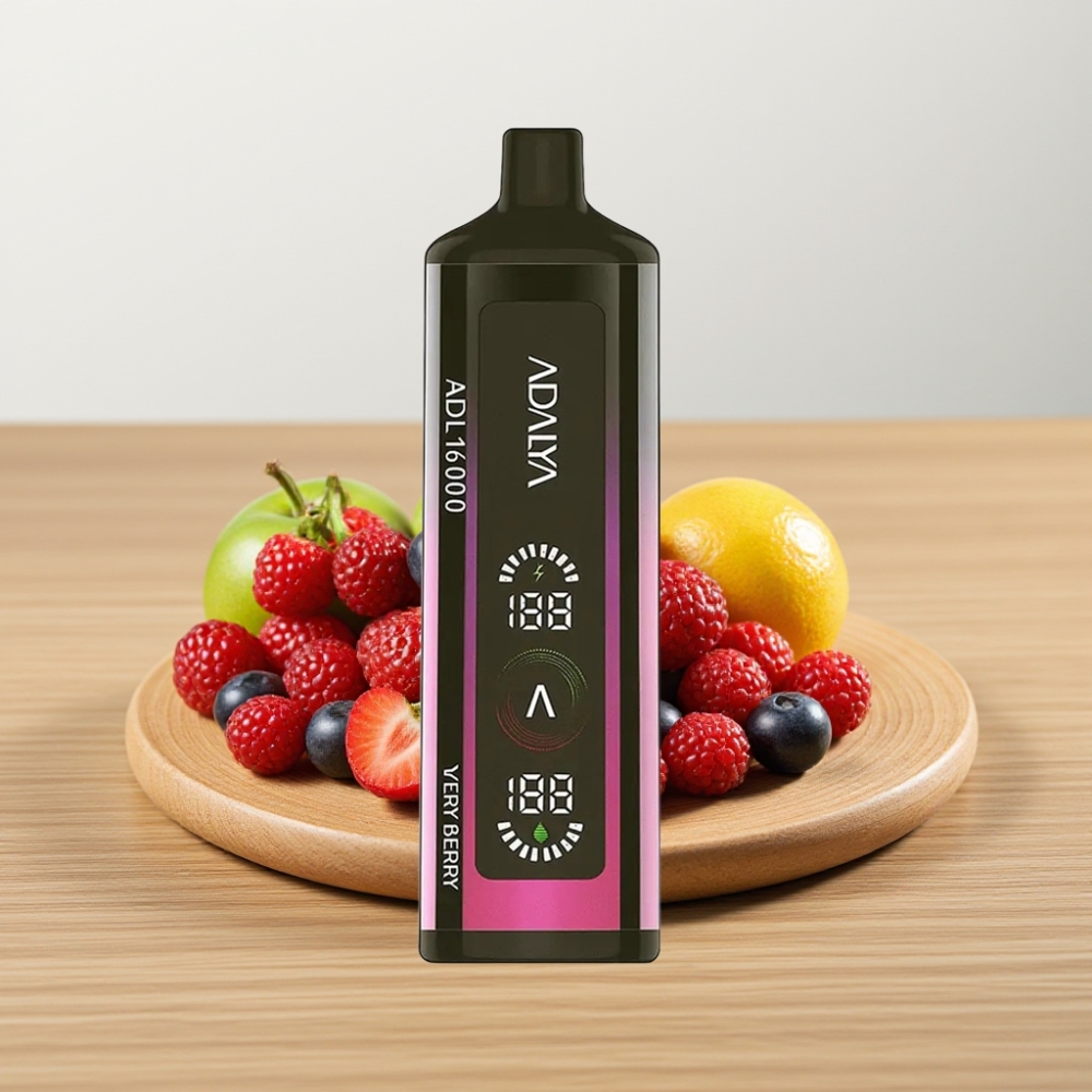 Adalya ADL 16000 PRO Pufovi Dispozabil Vape Veoma Bobičasta Čelična Cev USB-C