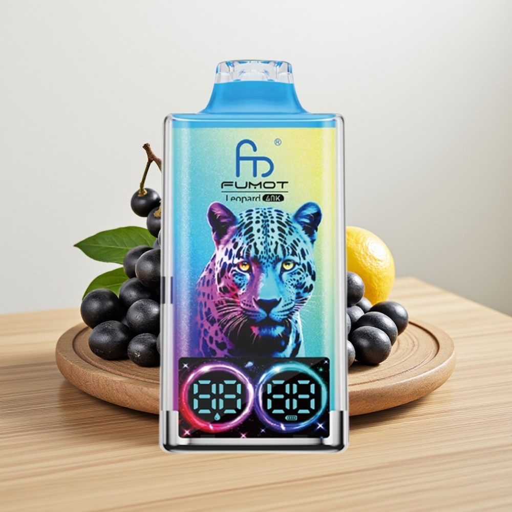 Fumot Leopard 40K Puffs Dual Mesh 700mAh Crni Zmaj Led