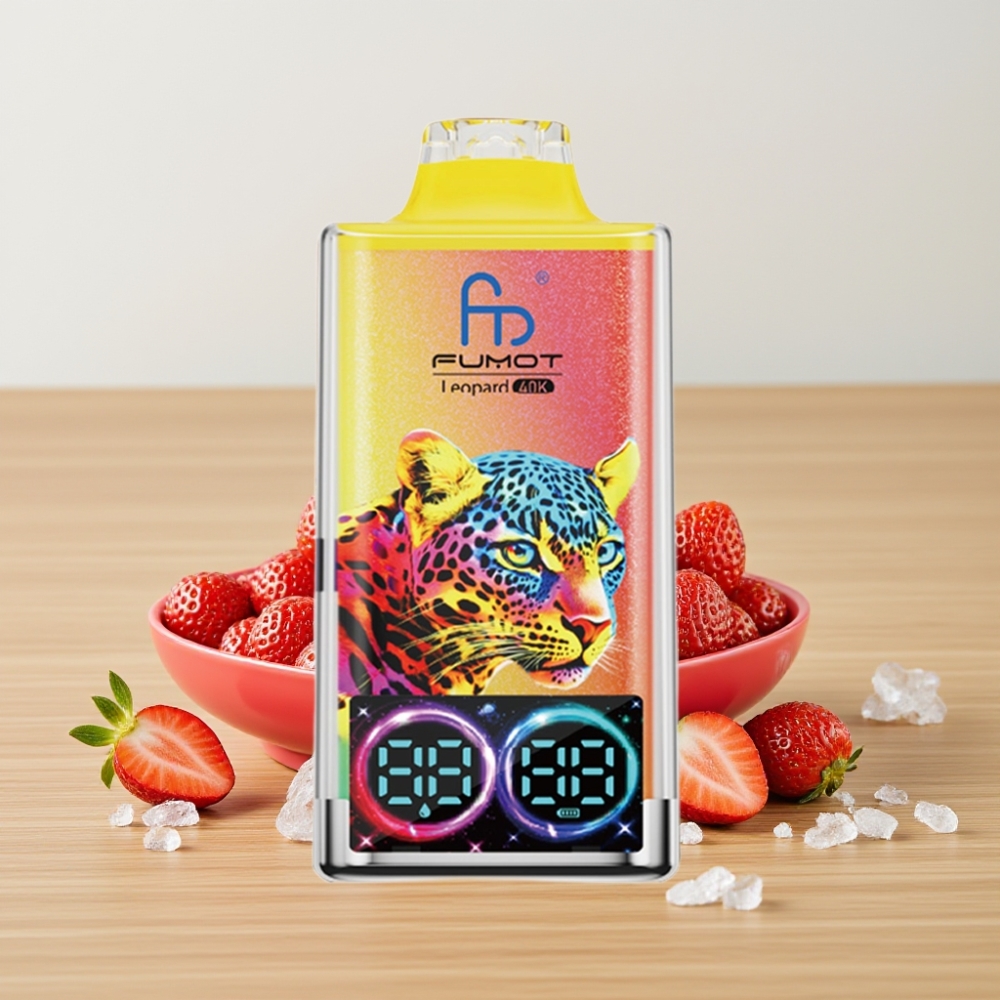 Fumot Leopard 40K Puffs Dual Mesh 700mAh Jagoda Led Disposable Vape