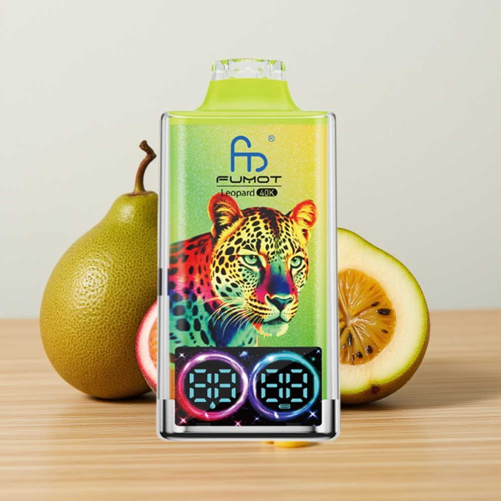 Fumot Leopard 40K Puffs Dual Mesh 700mAh Tip C Punjenje Kiwi Pasiflora Guava