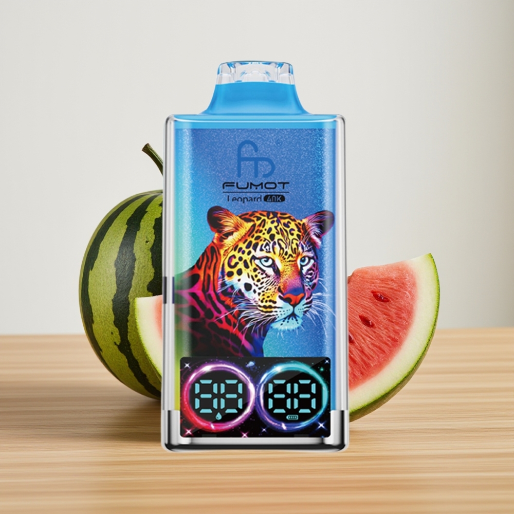 Fumot Leopard 40K Puffs Dual Mesh Disposable Vape 5% Nikotin Bubica Lubenica 700mAh