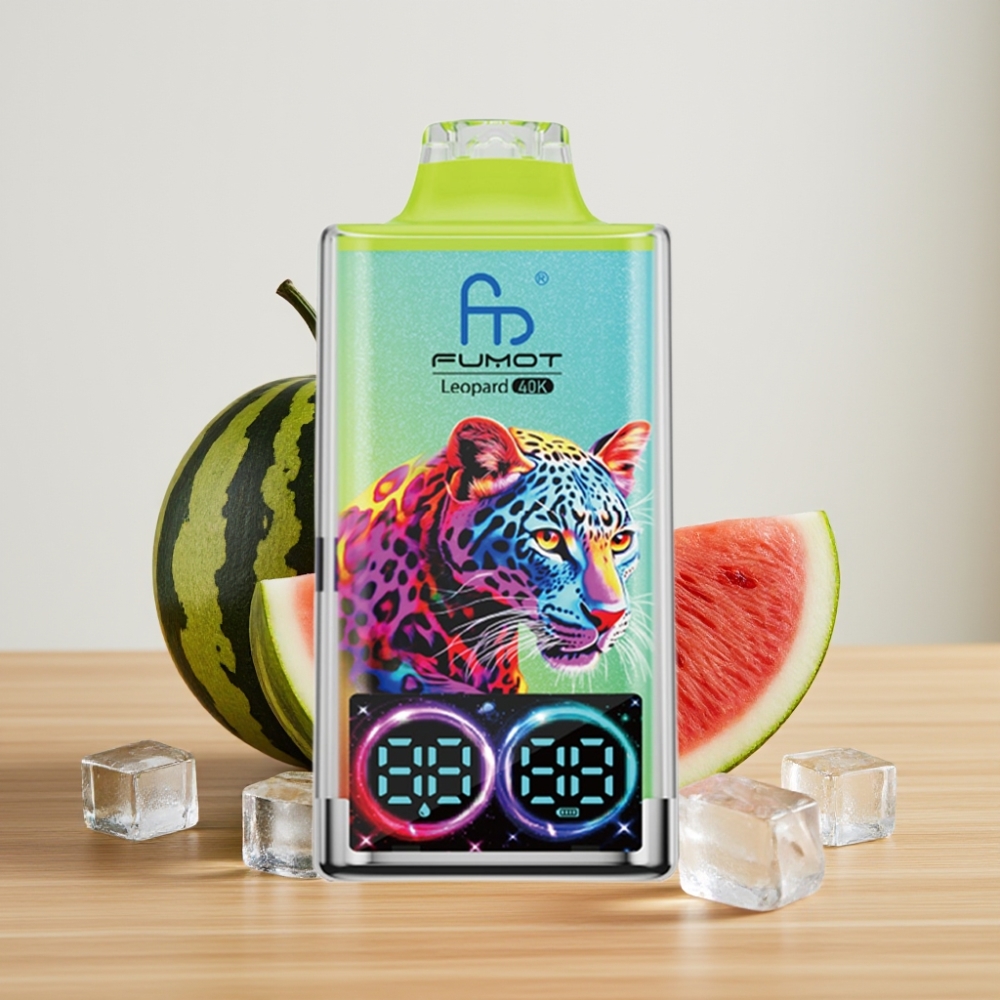 Fumot Leopard 40K Pufova Disposable Vape 40000 Pufova 5% Nikotina Lubenica Led Dual Mesh