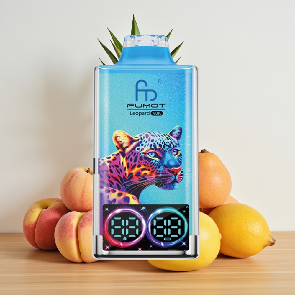 Fumot Leopard 40K Pufova Disposable Vape Breskva Mango Ananas 5% Nikotina Dual Mesh 700mAh