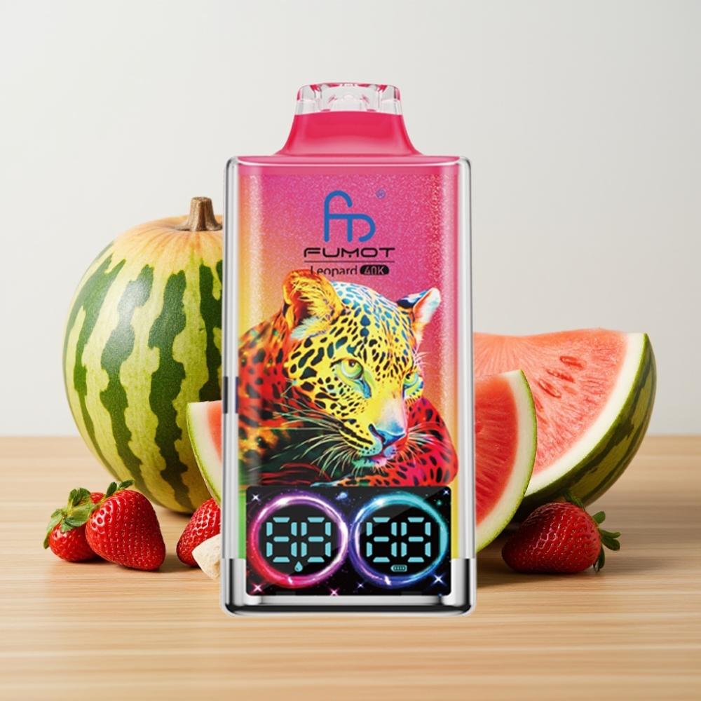 Fumot Leopard 40K Pufova Dispozabil Vape Jagoda Lubenica 5% Nikotin Dual Mesh