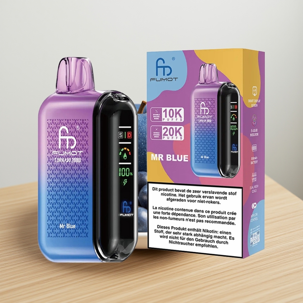 Fumot Tornado 20000 Pufova Dual Mesh 20ml 850mAh Mr Plavi