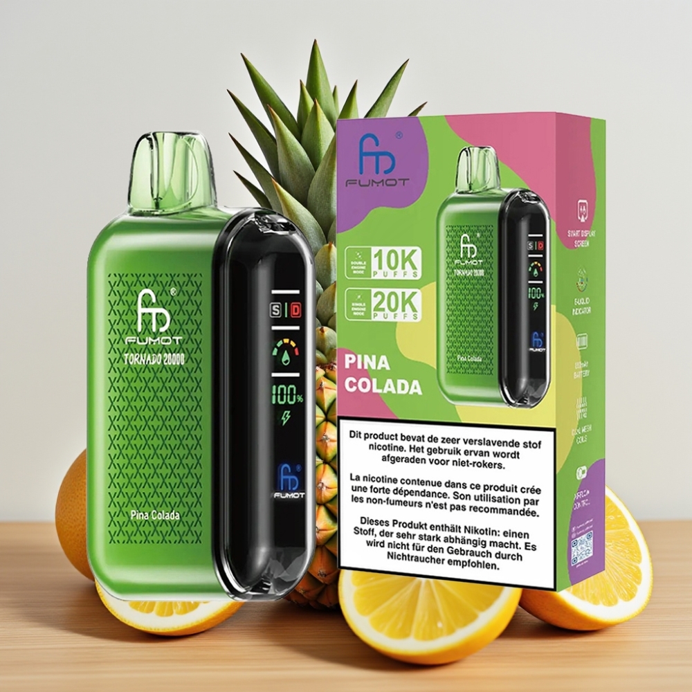Fumot Tornado 20000 Pufova Dual Mesh 20ml 850mAh Pina Kolada