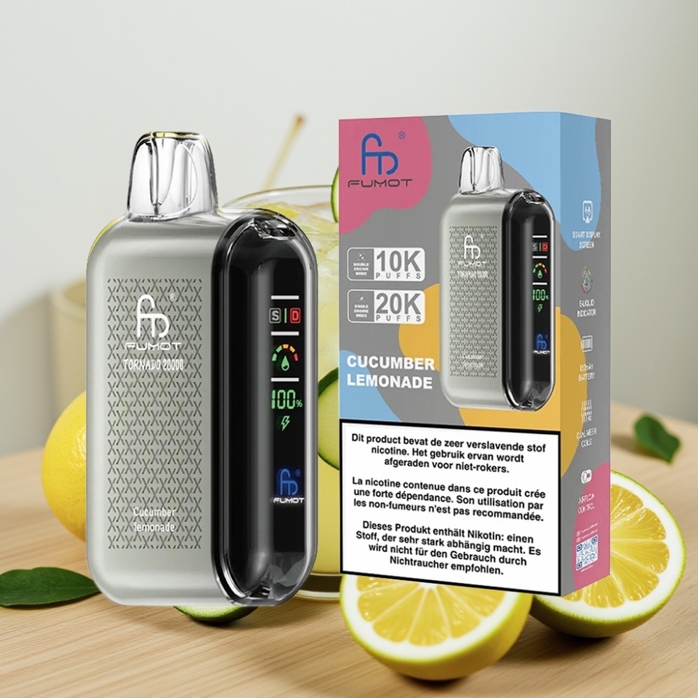 Fumot Tornado 20000 Pufova Dual Mesh 20ml Krastavac Limunada