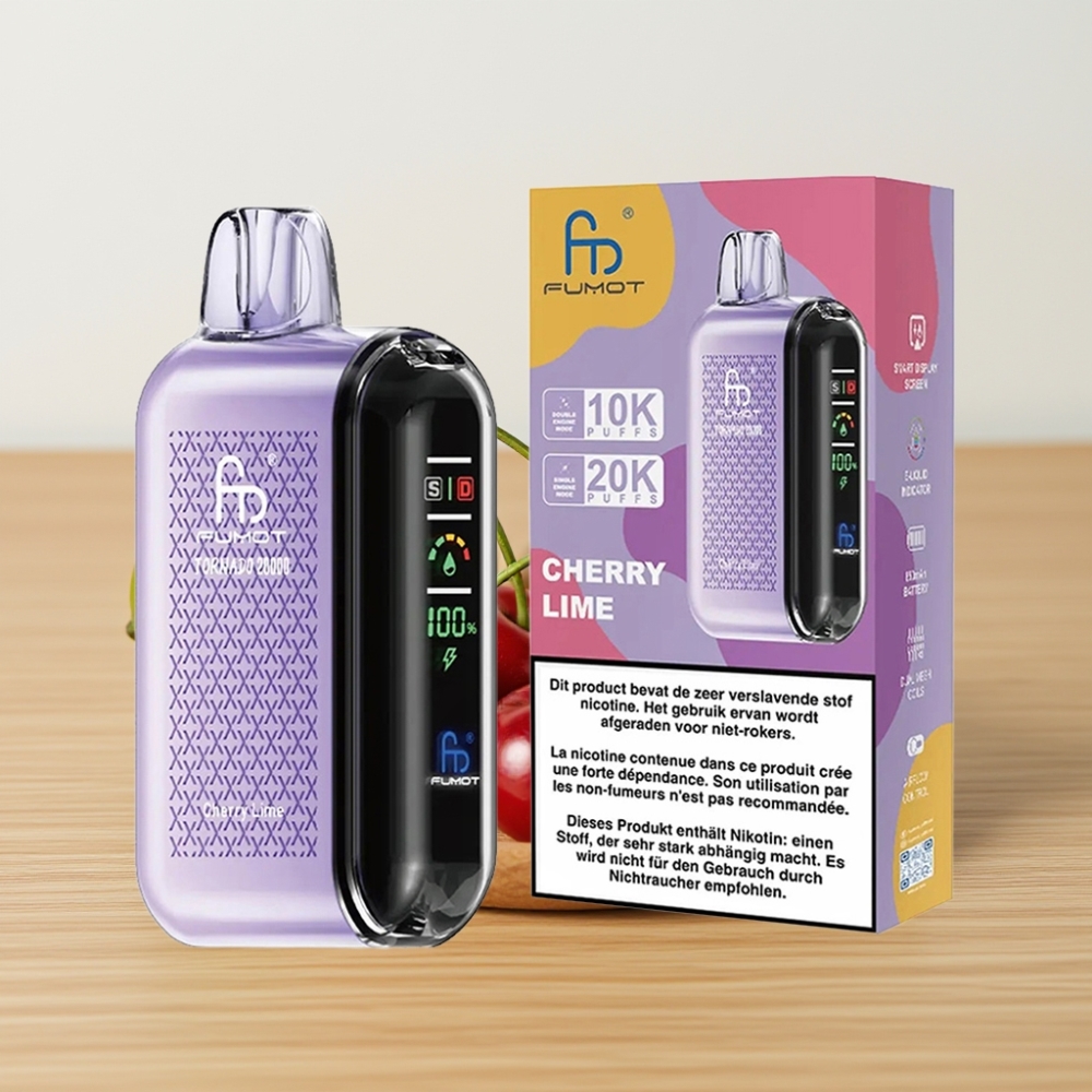 Fumot Tornado 20000 Pufova Dual Mesh 20ml Trešnja Limun
