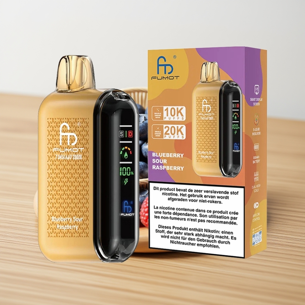 Fumot Tornado 20000 Pufova Dual Mesh Coil 20ml Borovnica Kisela Malina