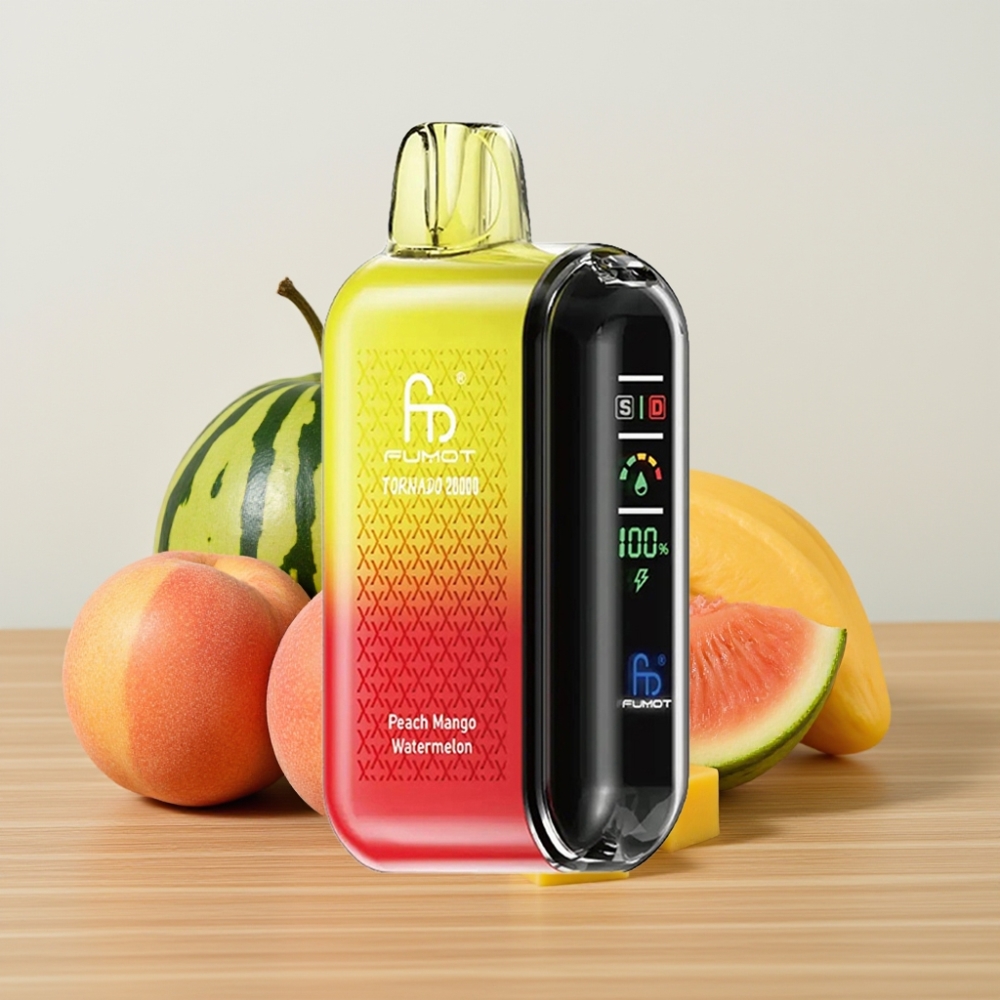 Fumot Tornado 20000 Pufova Dual Mesh Coil 20ml Breskva Mango Lubenica