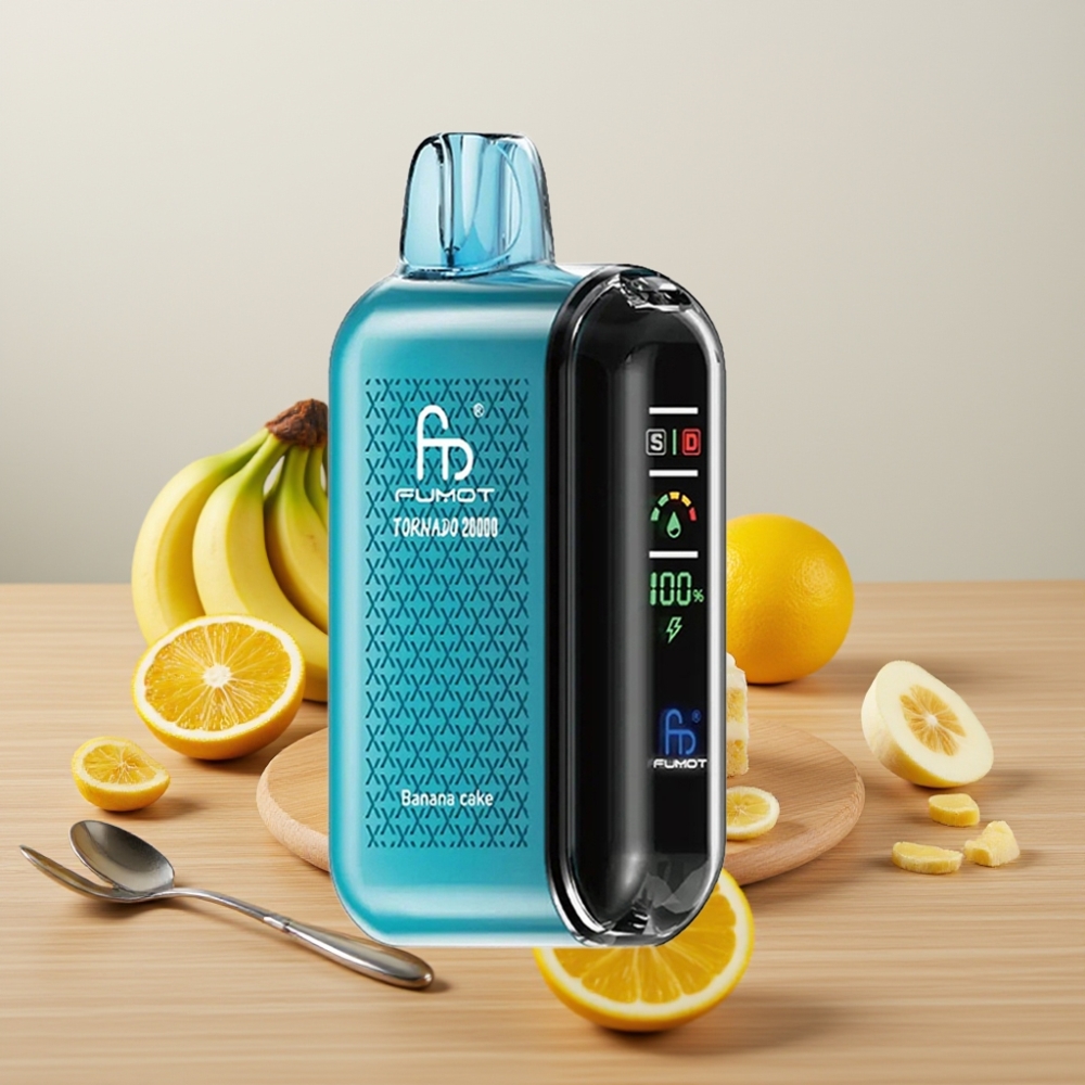 Fumot Tornado 20000 Pufova Dual Mesh Coil Banan Torta