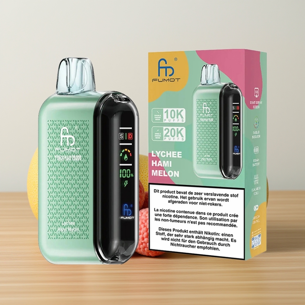 Fumot Tornado 20000 Pufova Dual Mesh Coil Lychee Hami Dinja