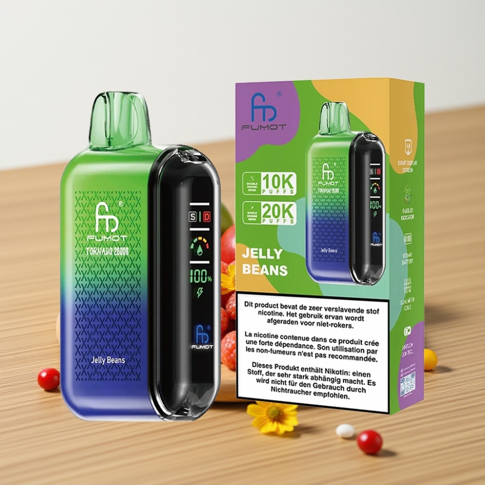 Fumot Tornado 20000 Pufova Dual Mesh Coil Žele Bombone 20ml 850mAh