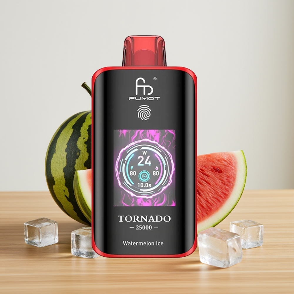 Fumot Tornado 25000 Puf HD Ekran 20ml Lubenica Led Rechargeable