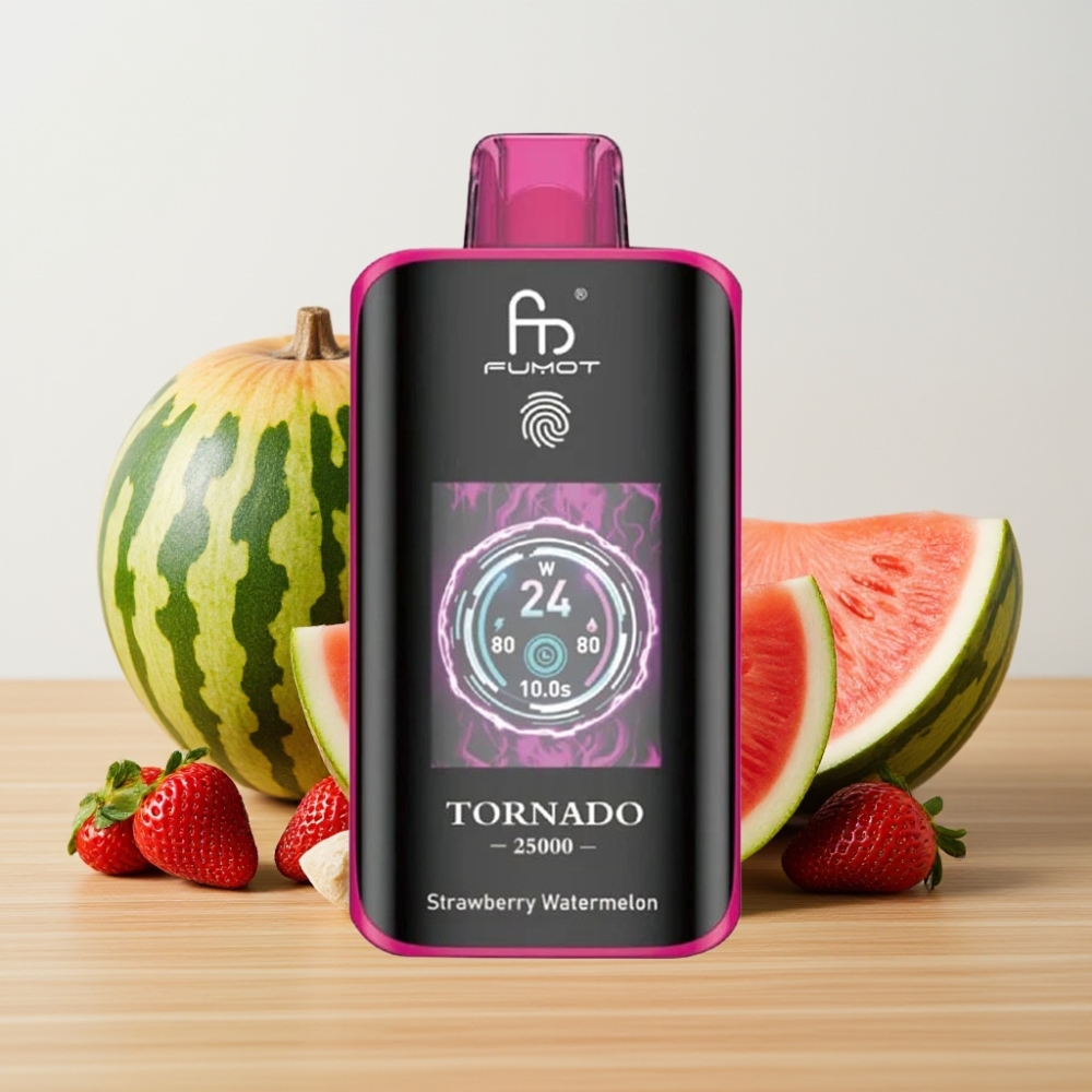 Fumot Tornado 25000 Puffs HD Ekran 700mAh Jagoda Lubenica