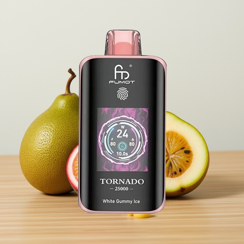 Fumot Tornado 25000 Puffs HD Ekran 700mAh Kiwi Pasija Guava
