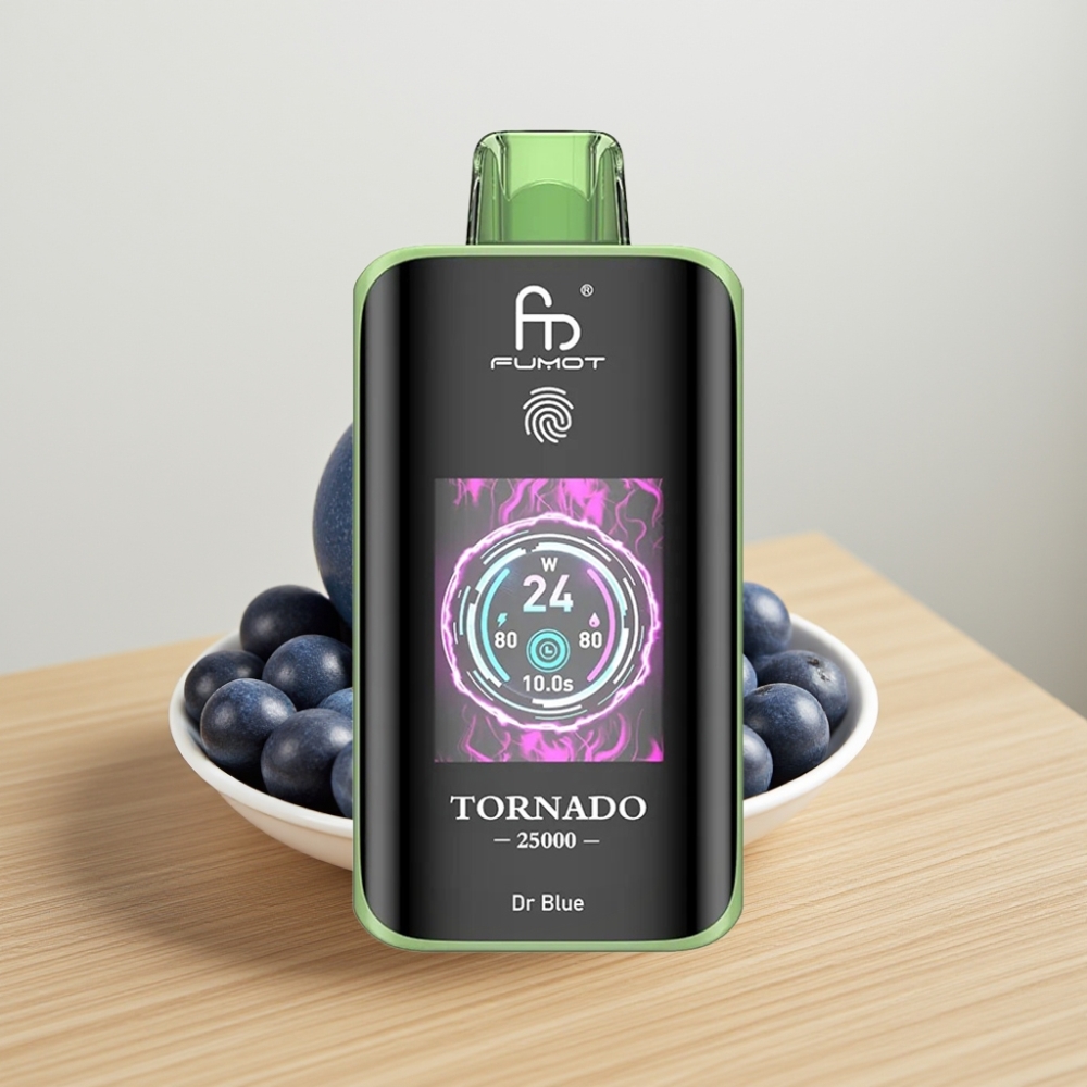 Fumot Tornado 25000 Puffs HD Ekran 700mAh Tip-C Plavi Doktor