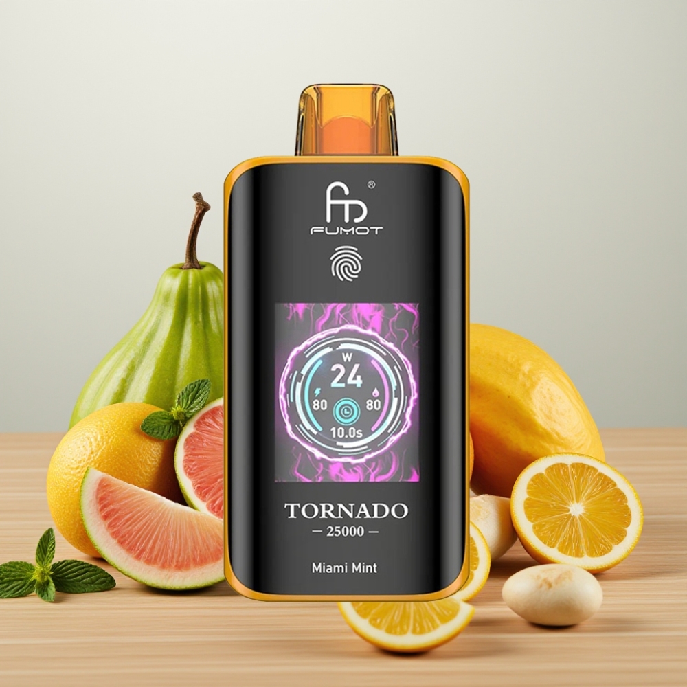 Fumot Tornado 25000 Pufova HD Ekran 20ml Miami Nana Tip-C