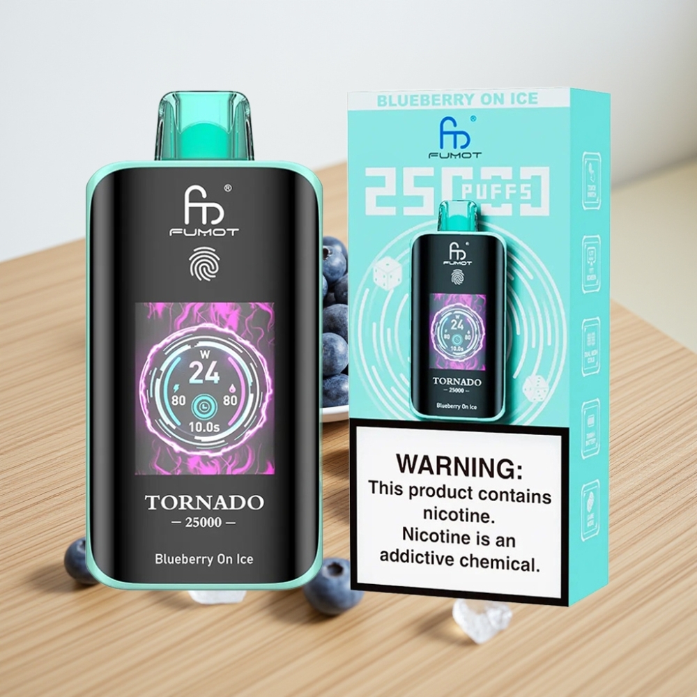 Fumot Tornado 25000 Pufova HD Ekran 700mAh Borovnica na ledu