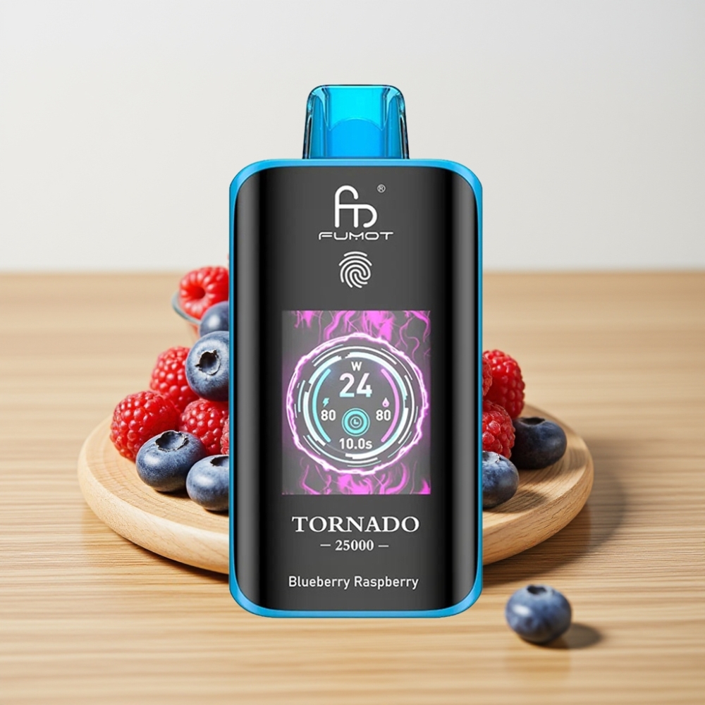 Fumot Tornado 25000 Pufova HD Ekran 700mAh Jabuka Malina