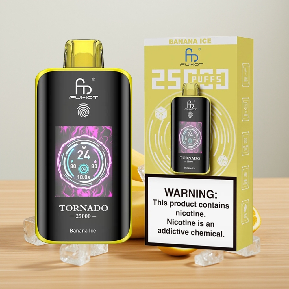 Fumot Tornado 25000 Pufova HD Ekran Banana Led 20ml 700mAh Type-C