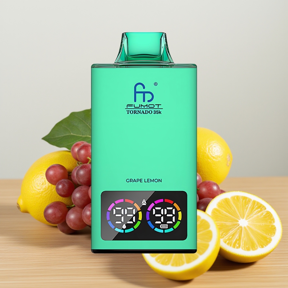 Fumot Tornado 35000 Dual Mesh Coil USB-C Groždže Limun Disposable Vape