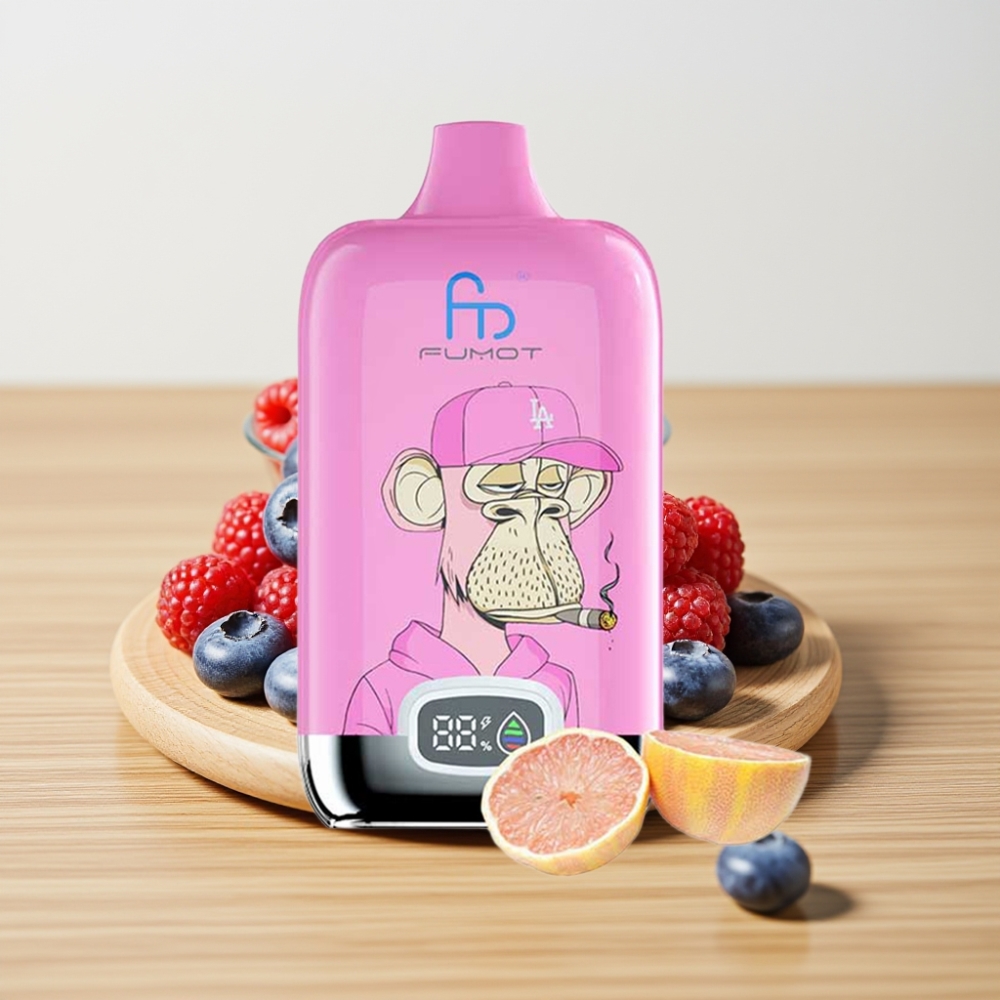 Fumot Tornado Digital Box 12000 Pufova 20ml Mrežasti Kalem Plava Malina