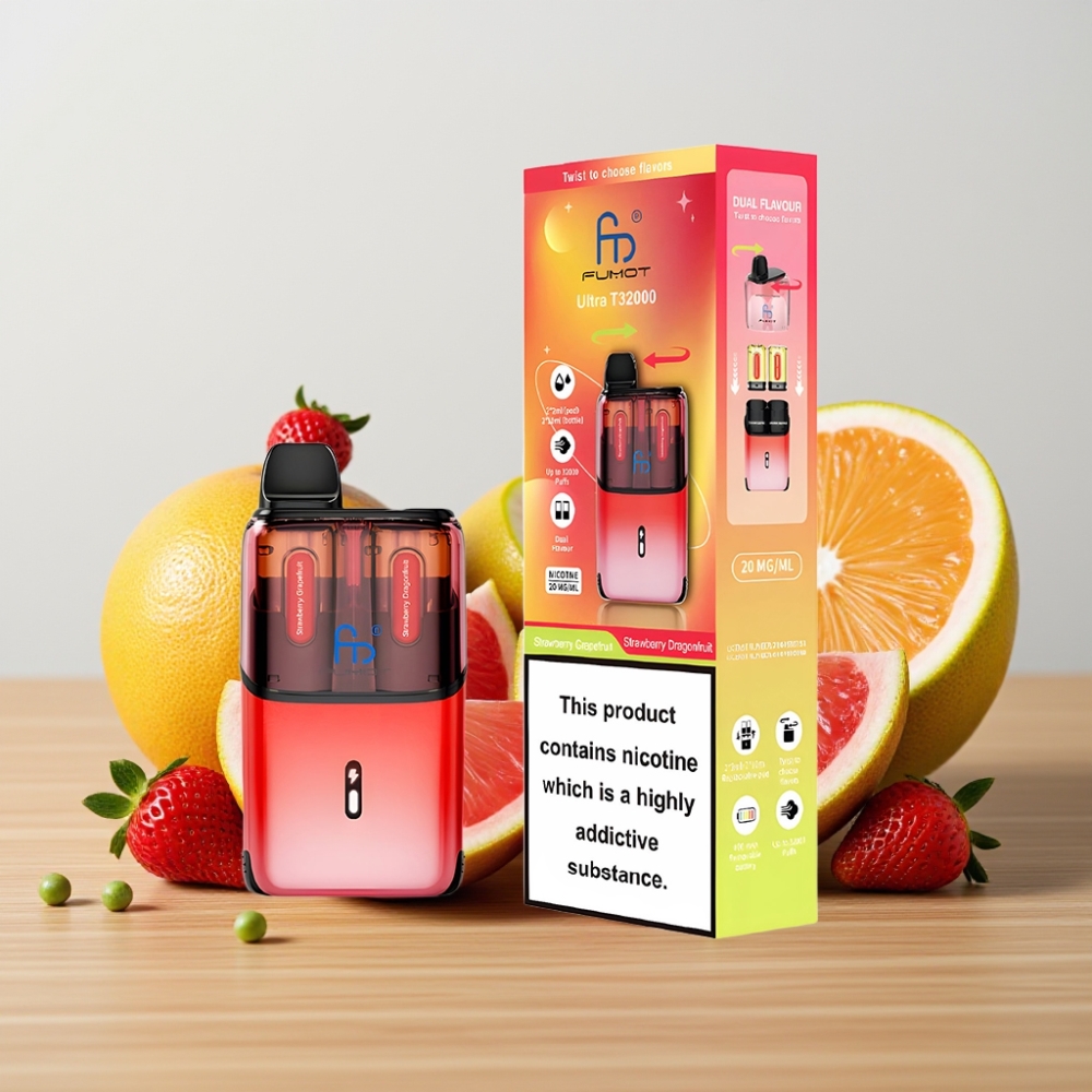 Fumot Ultra T32000 Disposable Vape 32000 puševa 24ml jagoda grejpfrut - jagoda zmaj voće