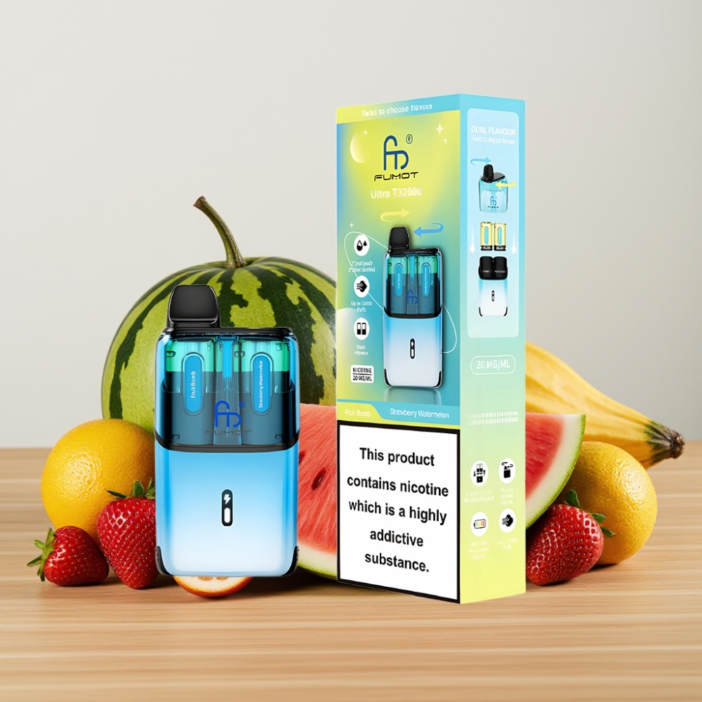 Fumot Ultra T32000 Disposable Vape 32000 pufova 24ml Voćna Bomba - Jagoda Lubenica
