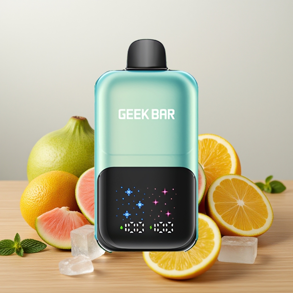 GEEK BAR 2GO 50000 Pufova Interaktivni Ekran Dual Rezervoar 20mL Hladan Mentol Led