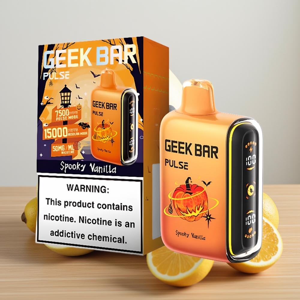Geek Bar Pulse 15000 Pufova 16ML 5% Nikotina USB Type-C Издање за Ноћ вештица