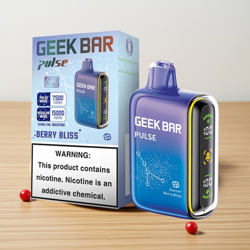 Geek Bar Pulse 15000 Pufova 16ML 5% Nikotina USB Type-C Издање за Зодијак