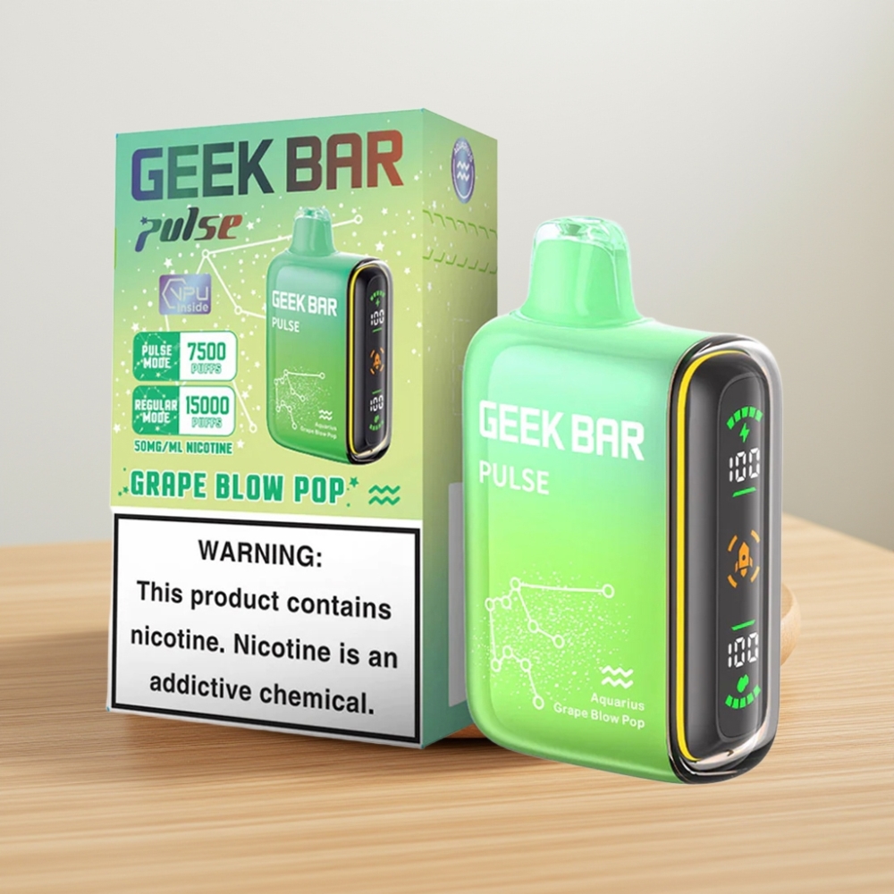 Geek Bar Pulse 15000 Pufova 16ML 5% Nikotina USB Type-C Издање за Зодијак