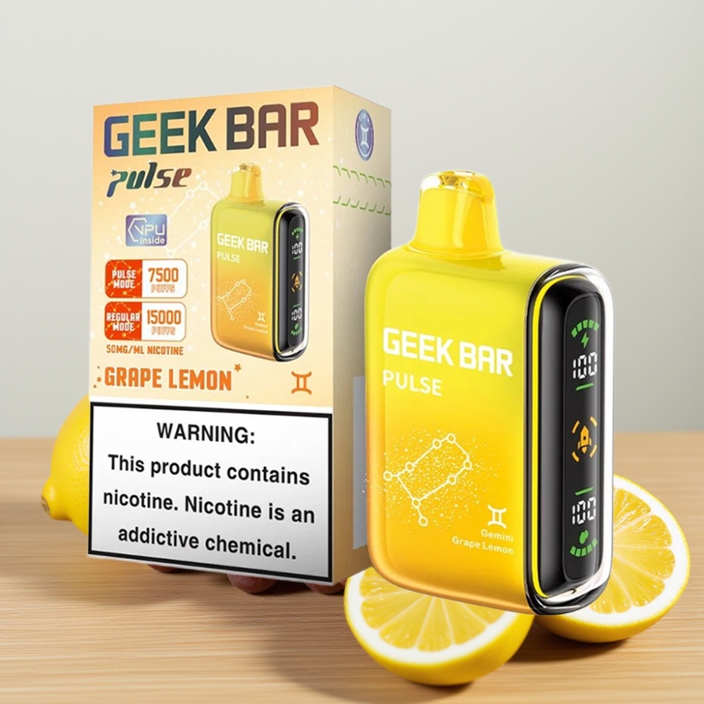 Geek Bar Pulse 15000 Pufova 16ML 5% Nikotina USB Type-C Издање за Зодијак