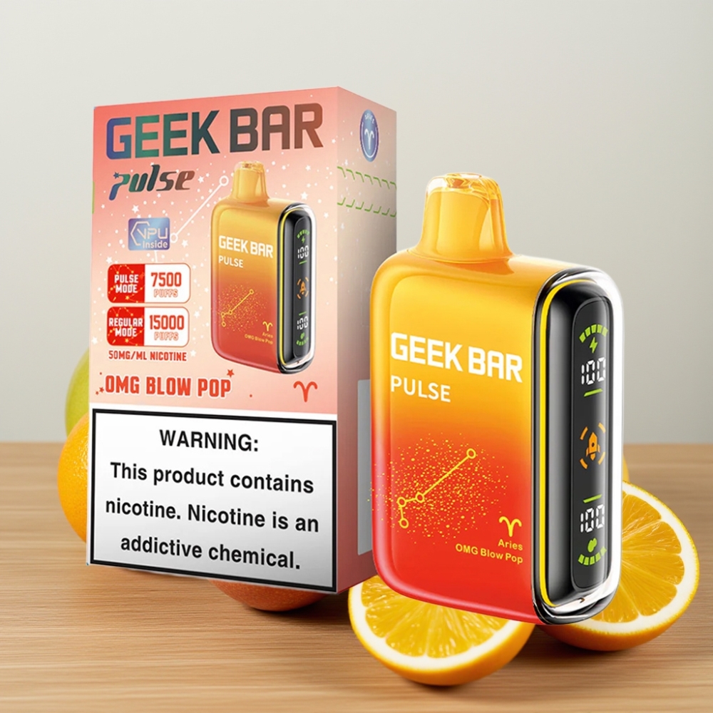 Geek Bar Pulse 15000 Pufova 16ML 5% Nikotina USB Type-C Издање за Зодијак