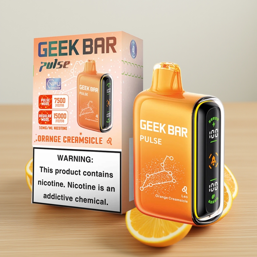 Geek Bar Pulse 15000 Pufova 16ML 5% Nikotina USB Type-C Издање за Зодијак