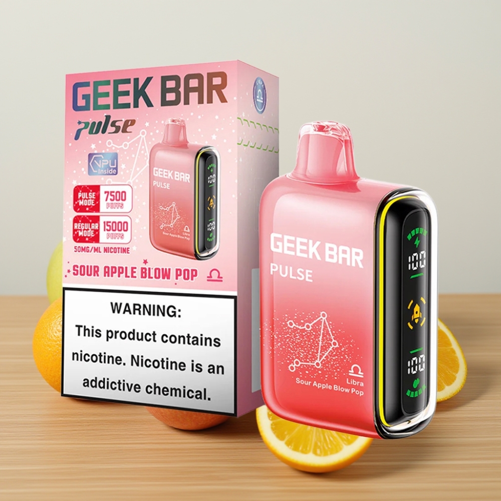 Geek Bar Pulse 15000 Pufova 16ML 5% Nikotina USB Type-C Издање за Зодијак