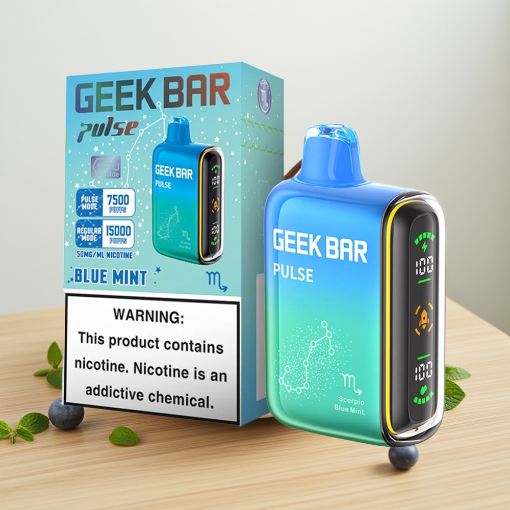 Geek Bar Pulse 15000 Pufova 16ML 5% Nikotina USB Type-C Издање за Зодијак