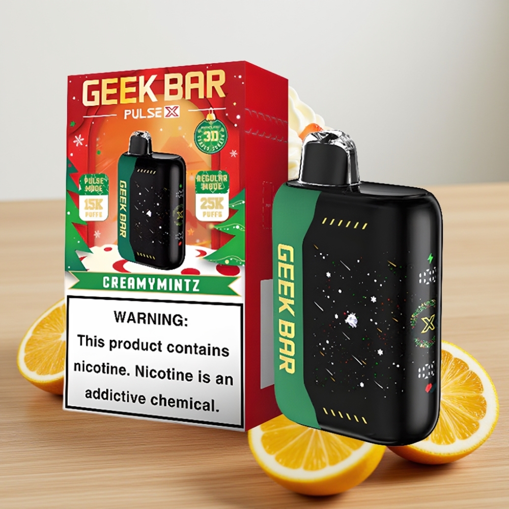 Geek Bar Pulse X 25000 Pufova 18mL Dual Mesh USB-C Božićno Izdanje