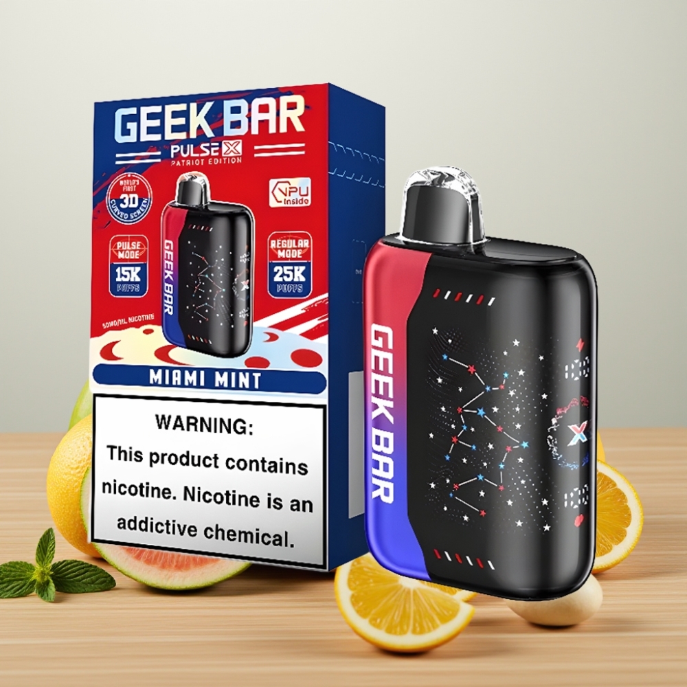 Geek Bar Pulse X 25000 Pufova sa 18mL Tekućine i USB Type-C Punjenjem