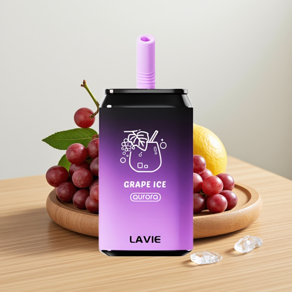 LAVIE Aurora 11000 Pufova Bez Nikotina 0% 22ML Grape Ice Tip C