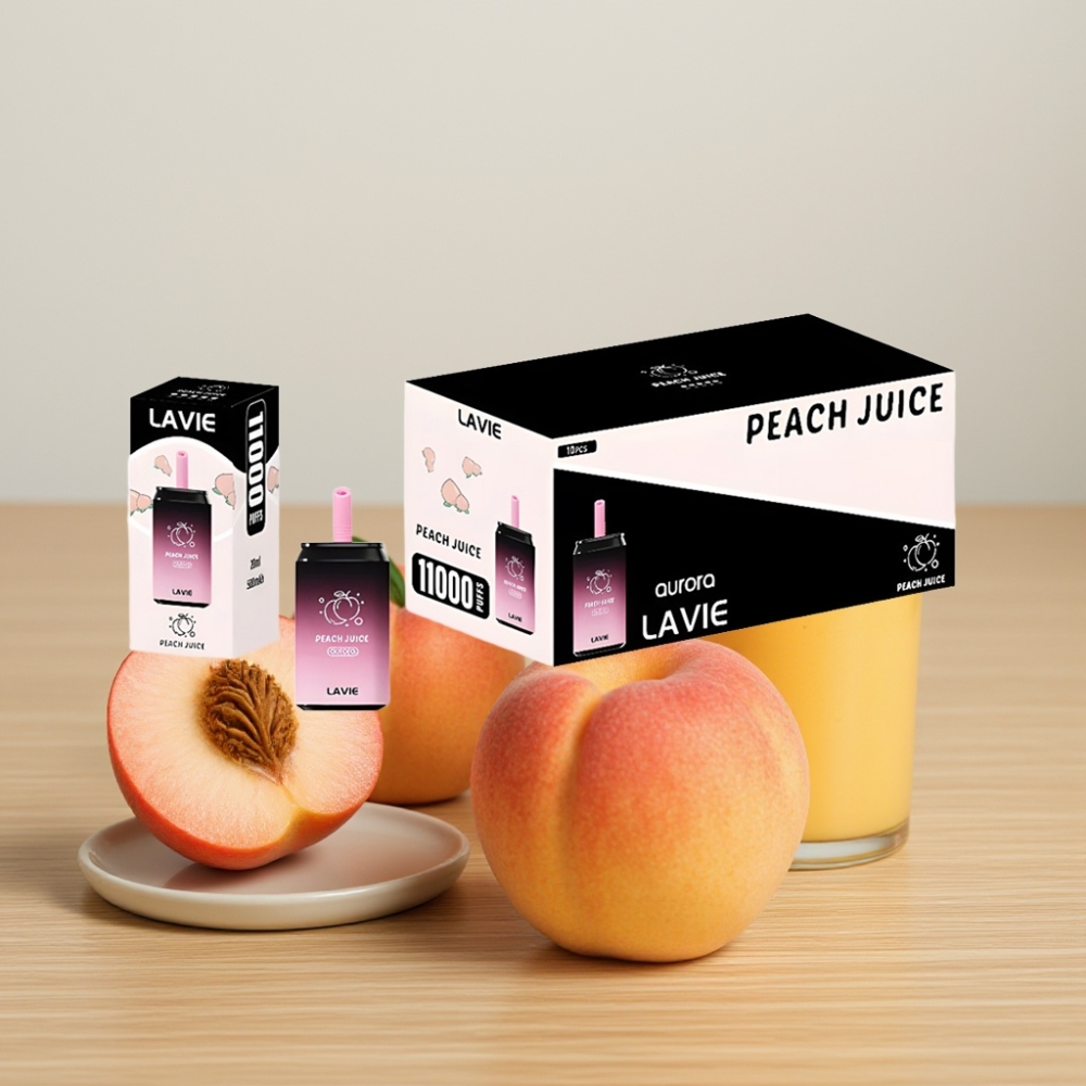 LAVIE Aurora 11000 Pufova Beznišanski Disposable Vape Breskva Sok 22ML