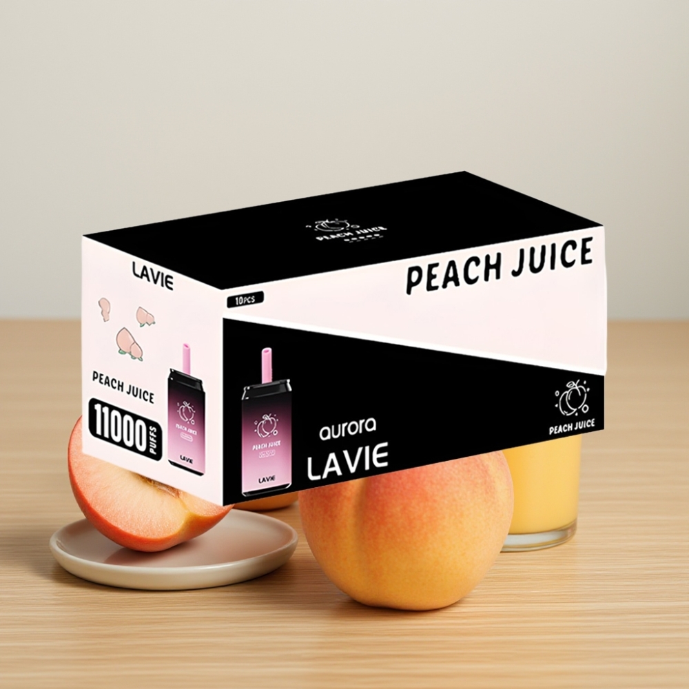 LAVIE Aurora 11000 Pufova Beznišanski Disposable Vape Breskva Sok 22ML