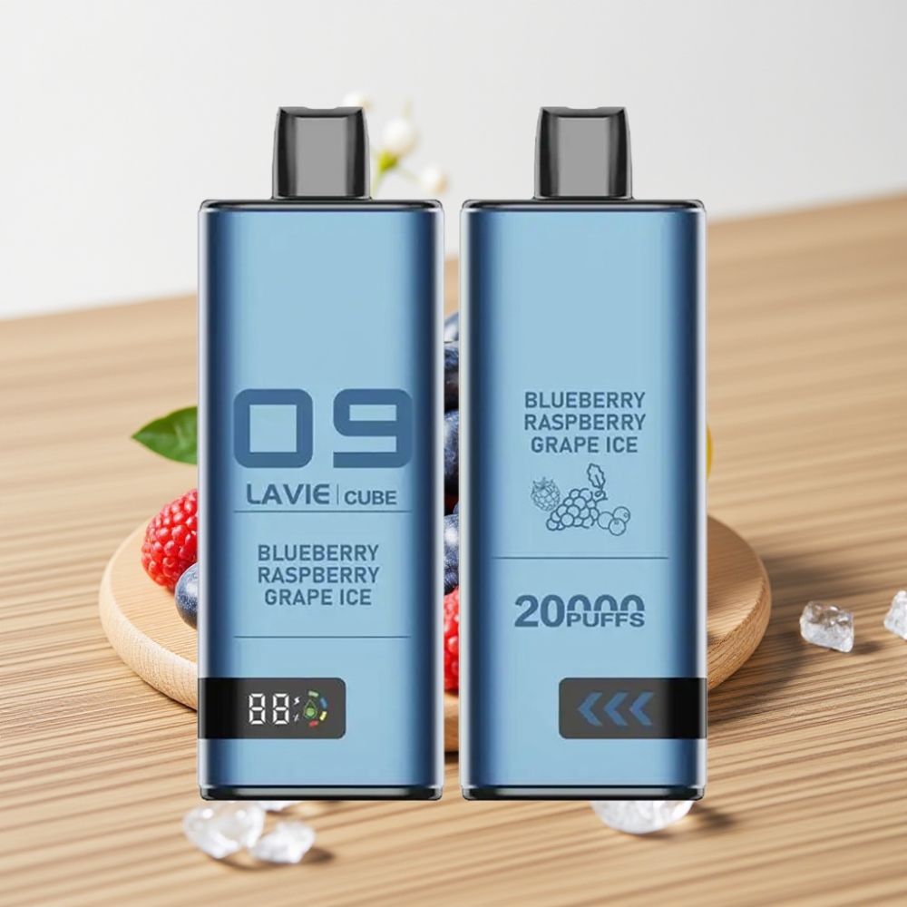 Lavie Cube 20000 Puffs Disposable Vape Borovnica Malina Grožđe Led