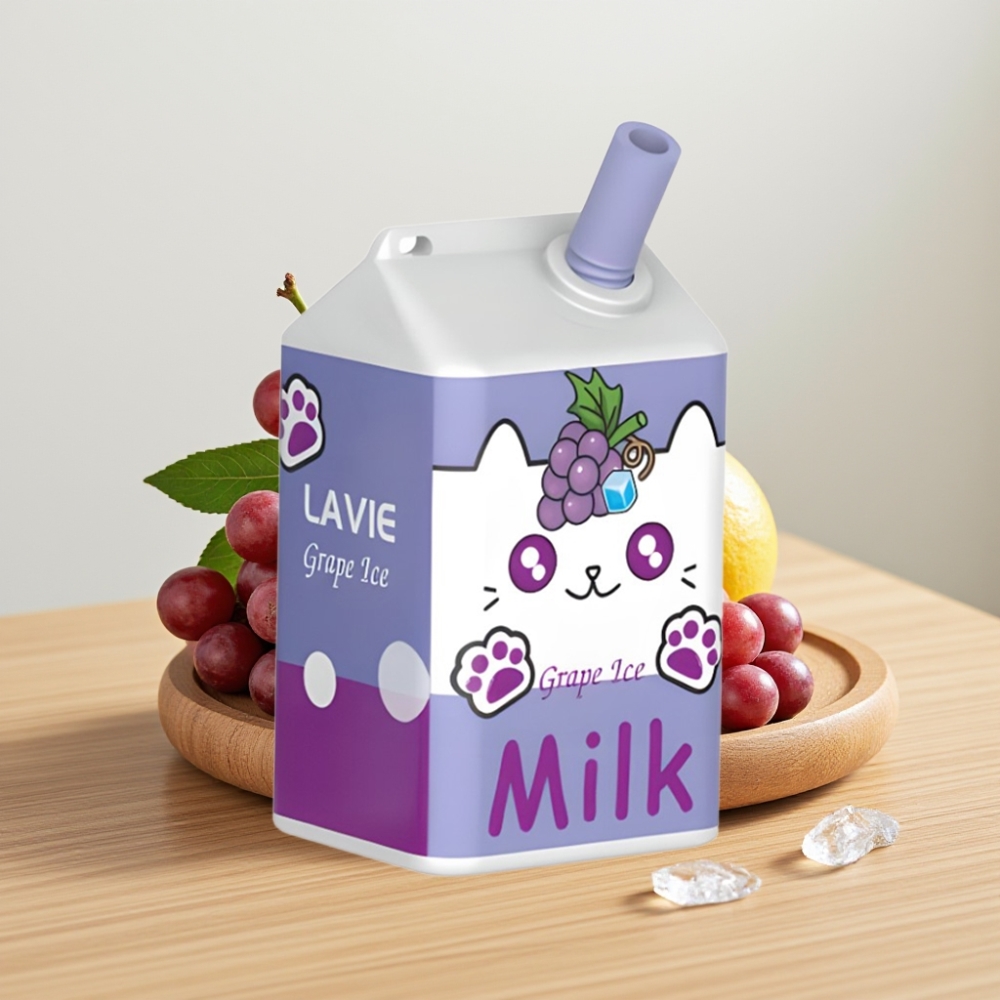 LAVIE Milk 7000 Pufova Bez Nikotina 16ML Type C Građ i Ledeni Grožđe