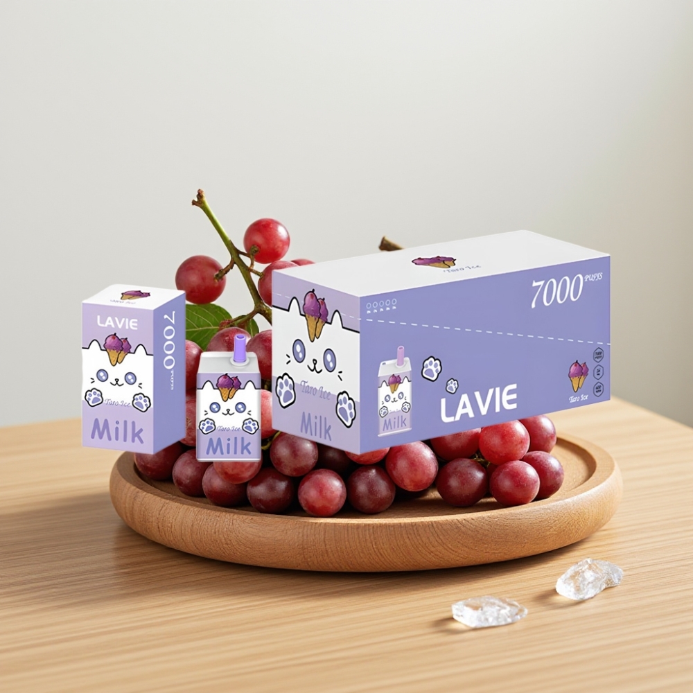 LAVIE Milk 7000 Pufova Bez Nikotina 16ML Type C Građ i Ledeni Grožđe