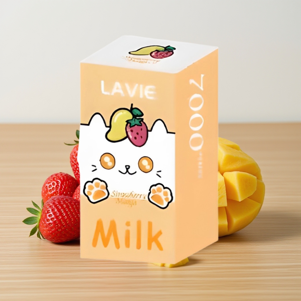 LAVIE Milk 7000 Pufova Bez Nikotina Jagoda Mango 16ML Type C